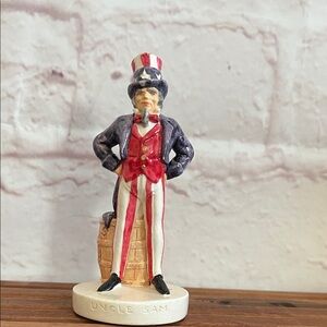 Unbranded Patriotic Uncle Sam Figurine - Red, White & Blue